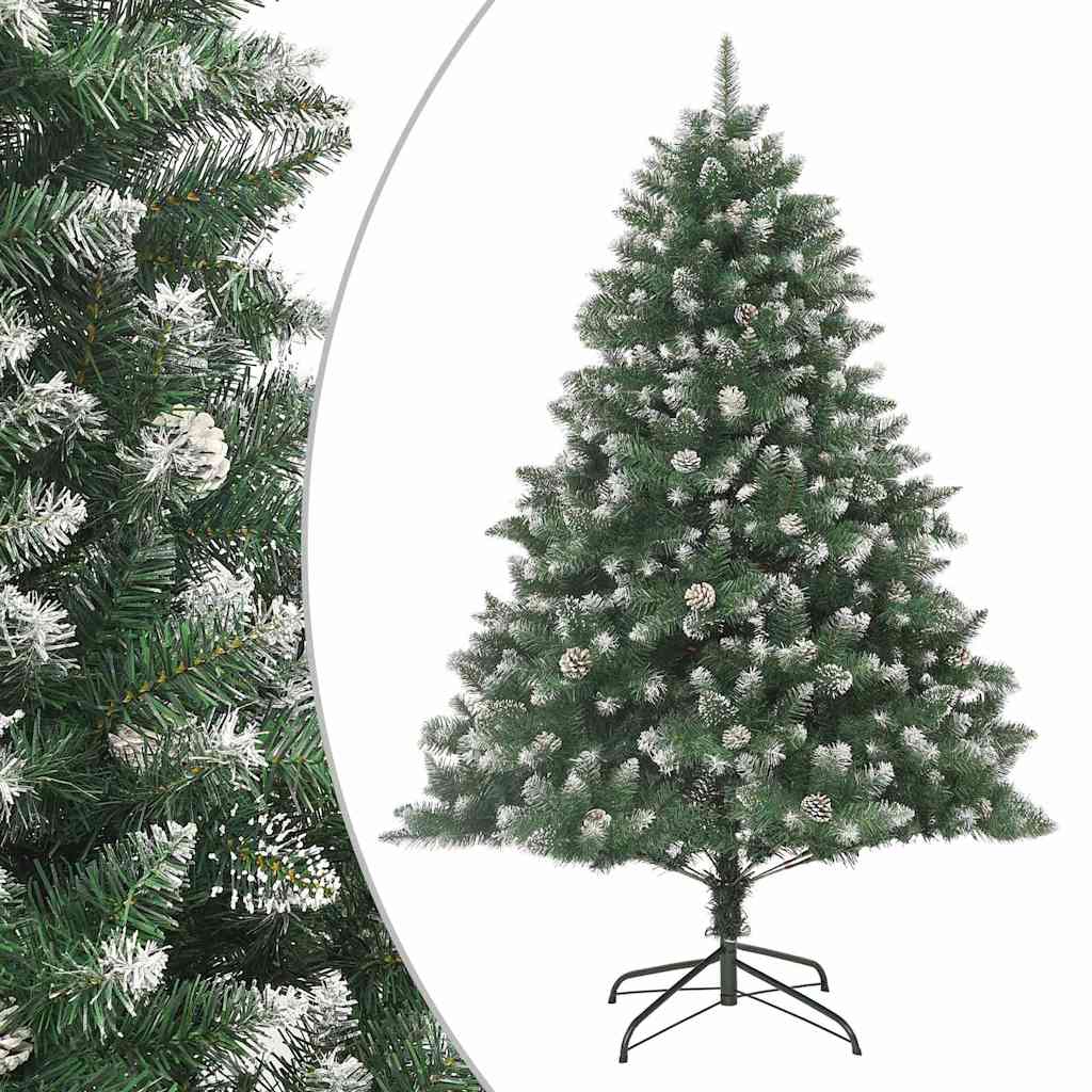 Artificial Christmas Tree with 300 LEDs with Stand Green 210 cm Without led