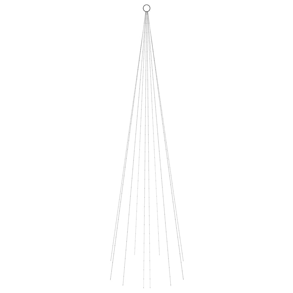 Christmas Tree on Flagpole 108 LEDs 180 cm Straight Shaped LED Lights Cold white 300 cm 100 cm