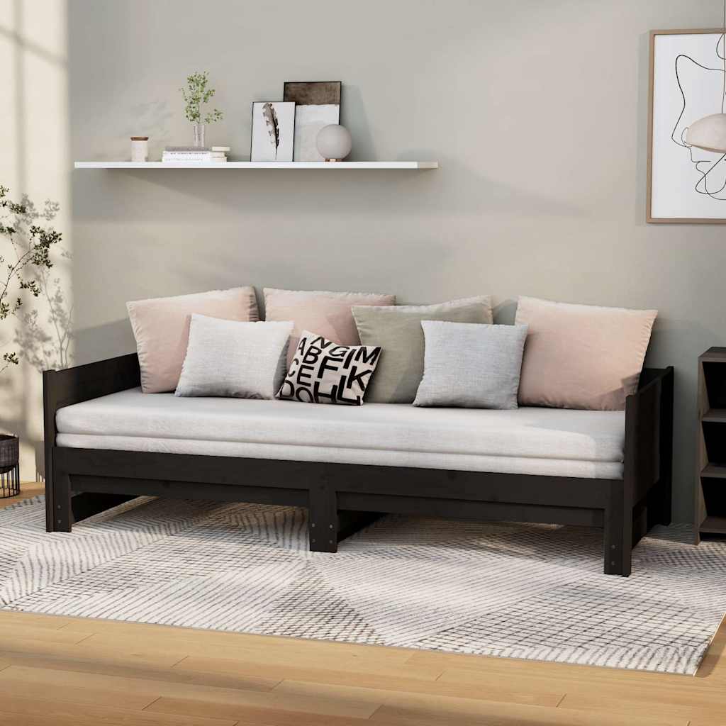 vidaXL Pull-out Day Bed without Mattress 2x(90x190)