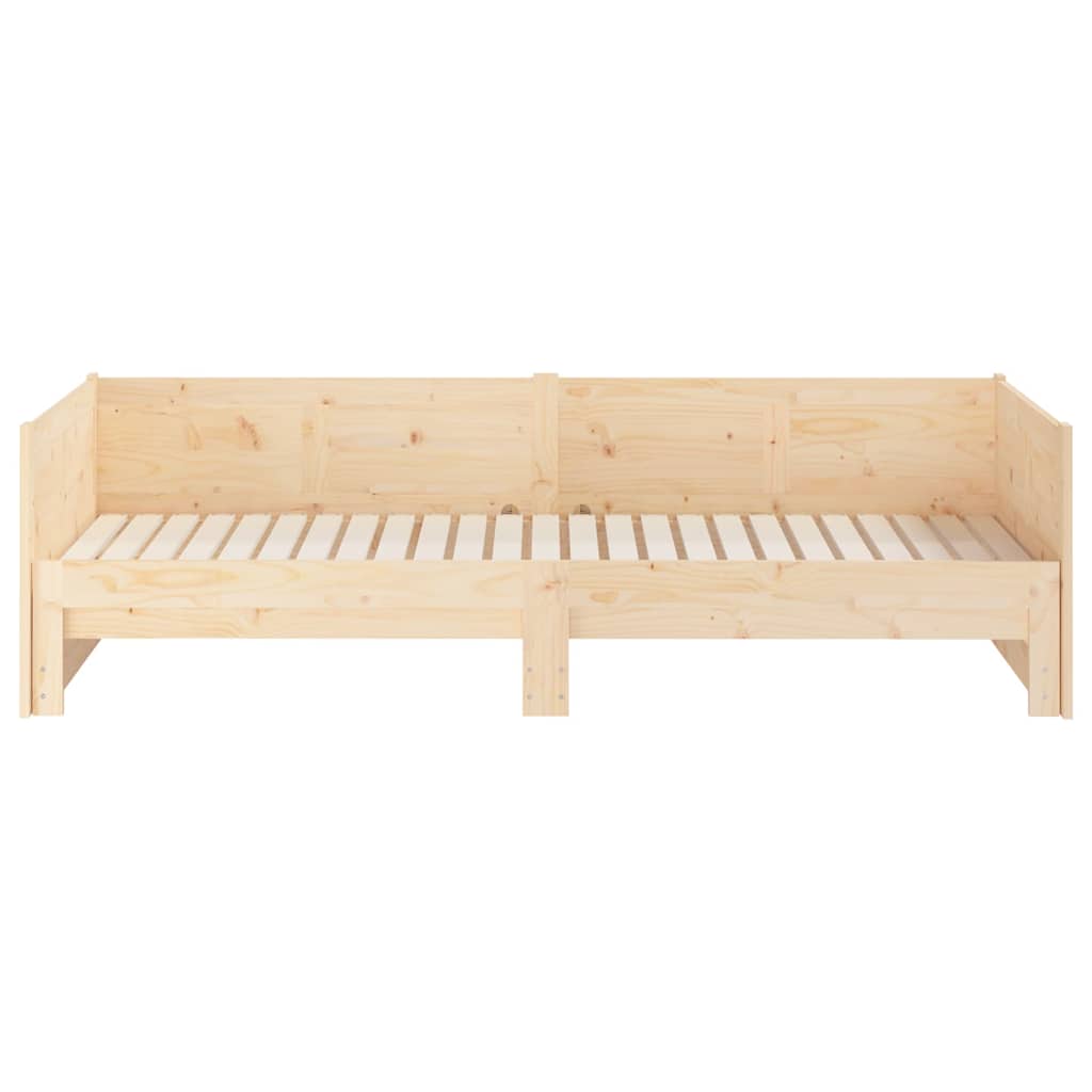 vidaXL Pull-out Day Bed without Mattress Solid Wood Pine 2x(90x190) cm 5
