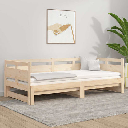 vidaXL Pull-out Day Bed without Mattress 2x(80x200)