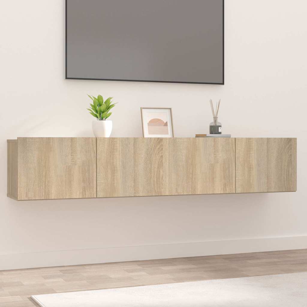 TV Cabinet Set 80x30x30 cm Engineered Wood Sonoma oak 2