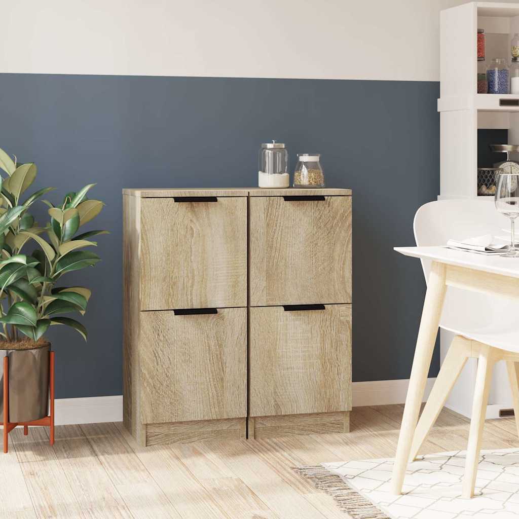 Sideboard 30x30x70 cm Engineered Wood Sonoma oak 2