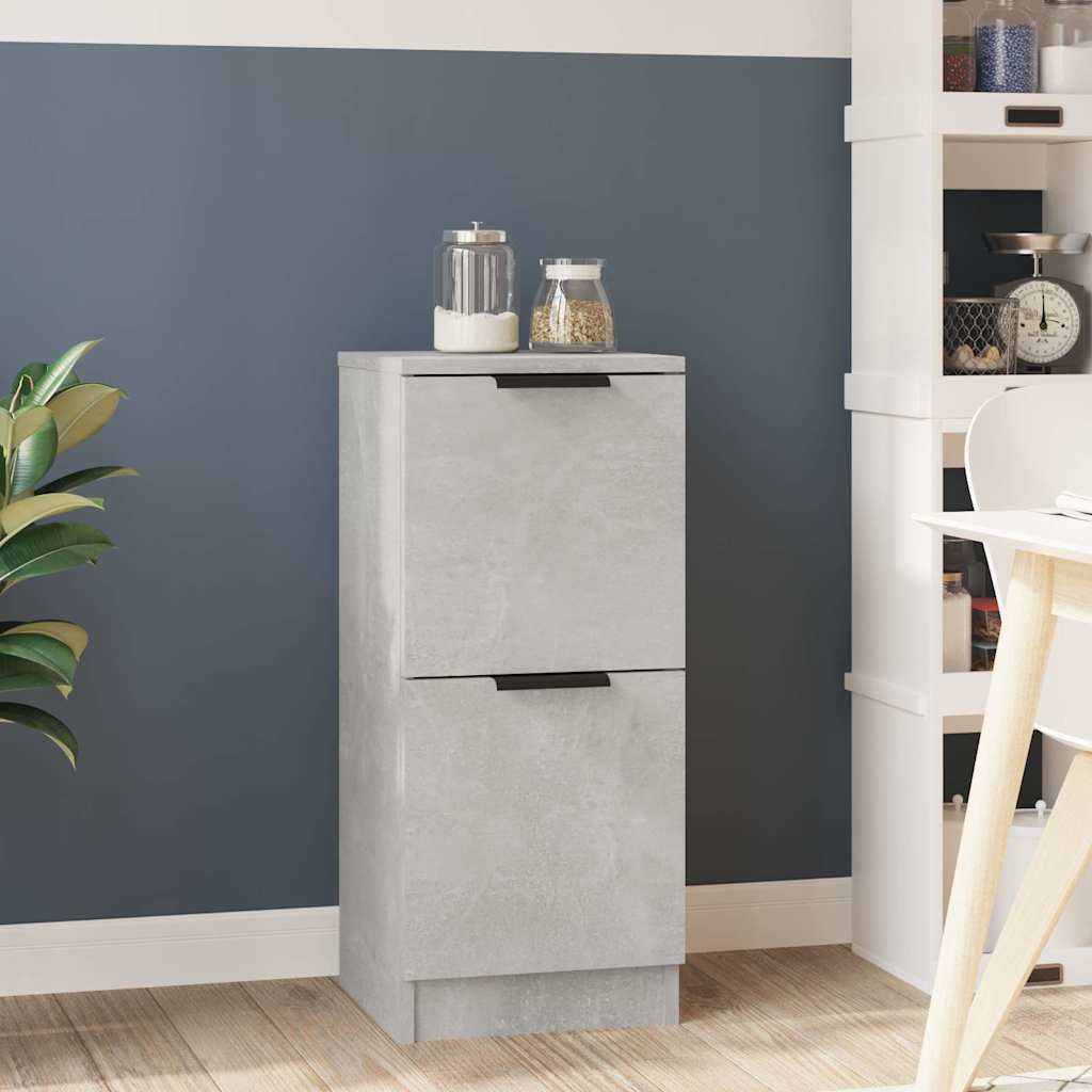 Sideboard 30x30x70 cm Engineered Wood Concrete grey 1