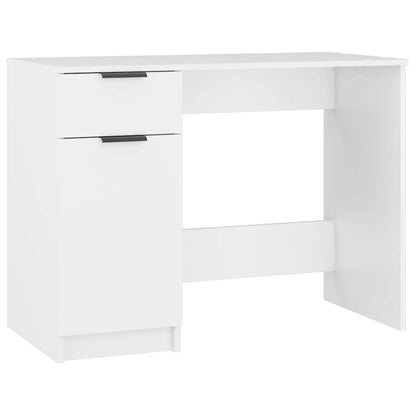 Desk 100x50x75 cm Engineered Wood White