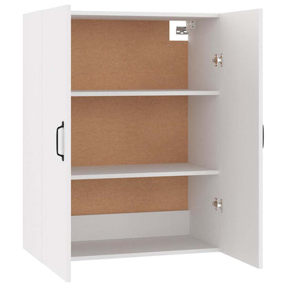 Hanging Cabinet 69,5x34x90 cm Engineered Wood White