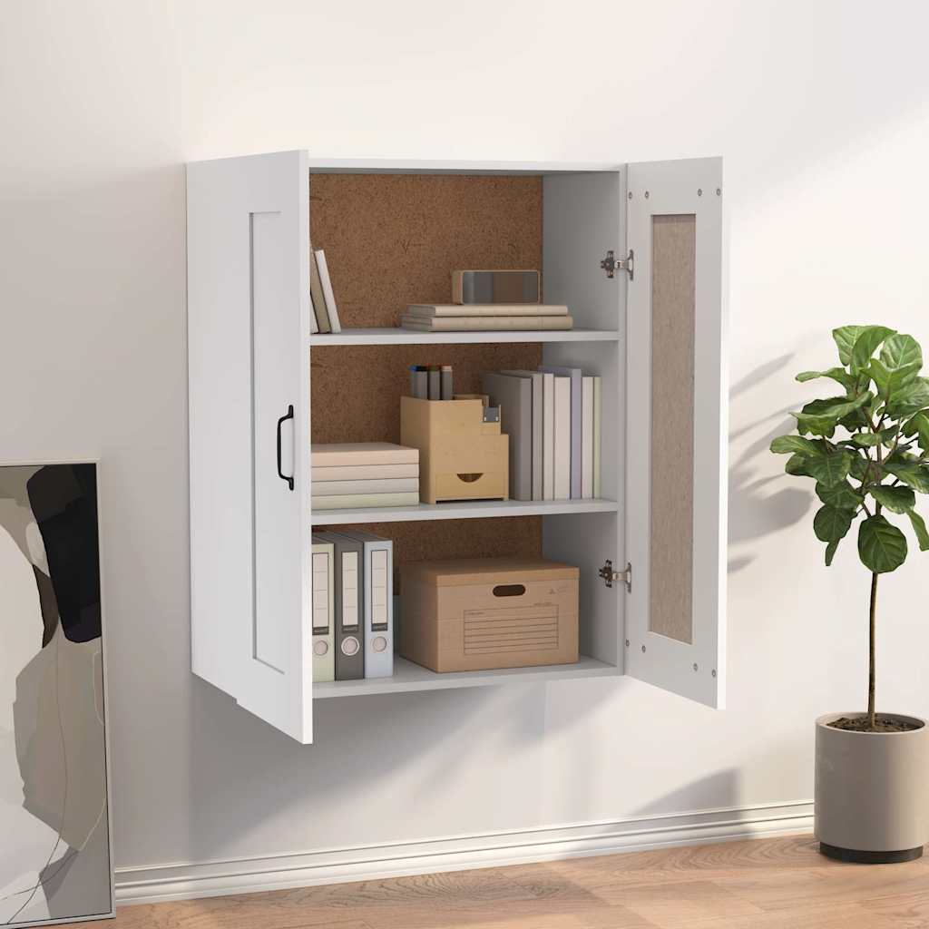 Hanging Wall Cabinet 69,5x32,5x90 cm White