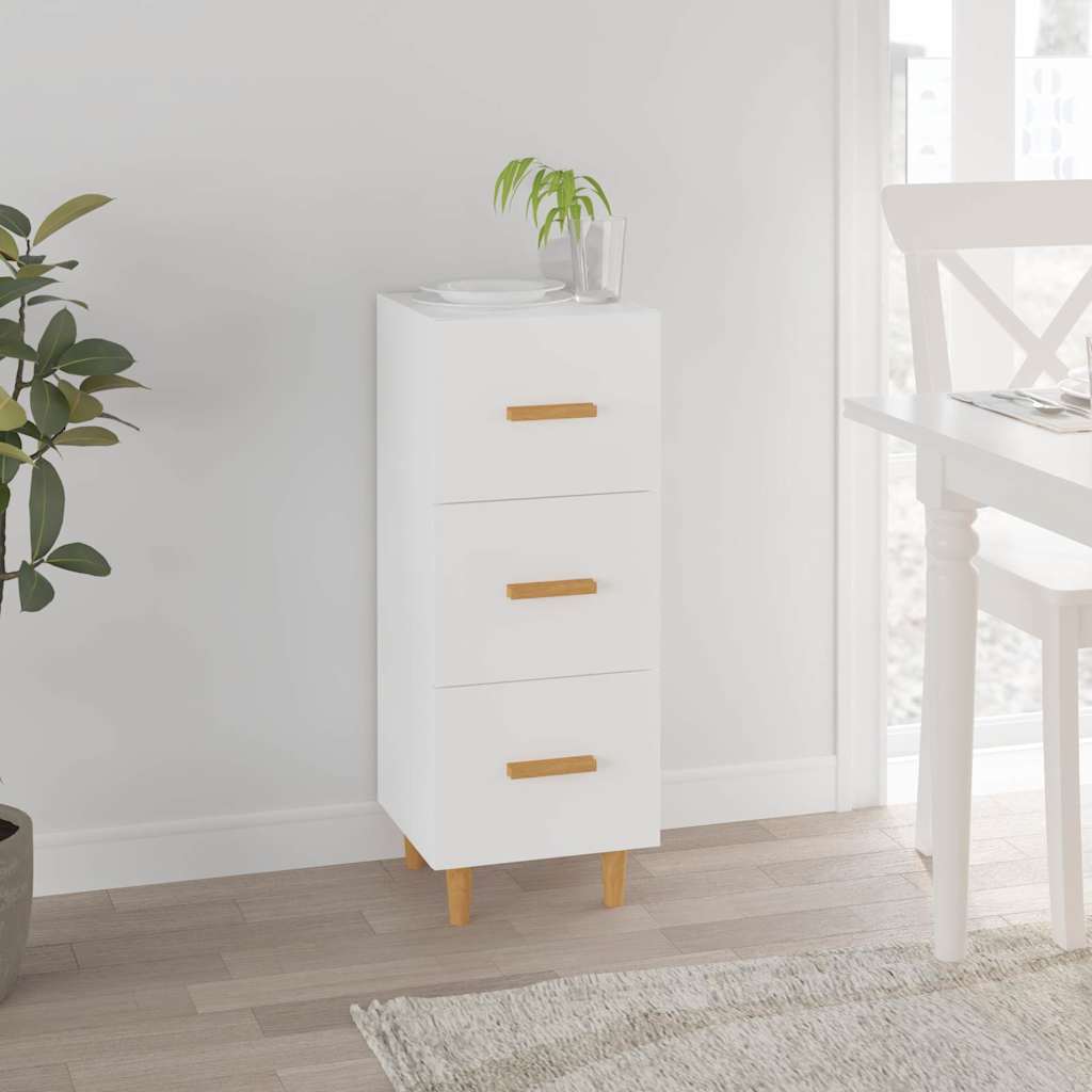 Sideboard 34,5x34x90 cm Engineered Wood White