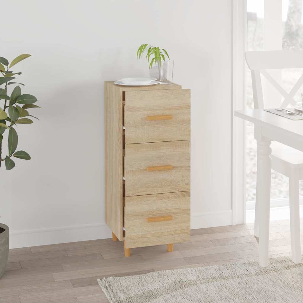 Sideboard 34,5x34x90 cm Engineered Wood Sonoma oak