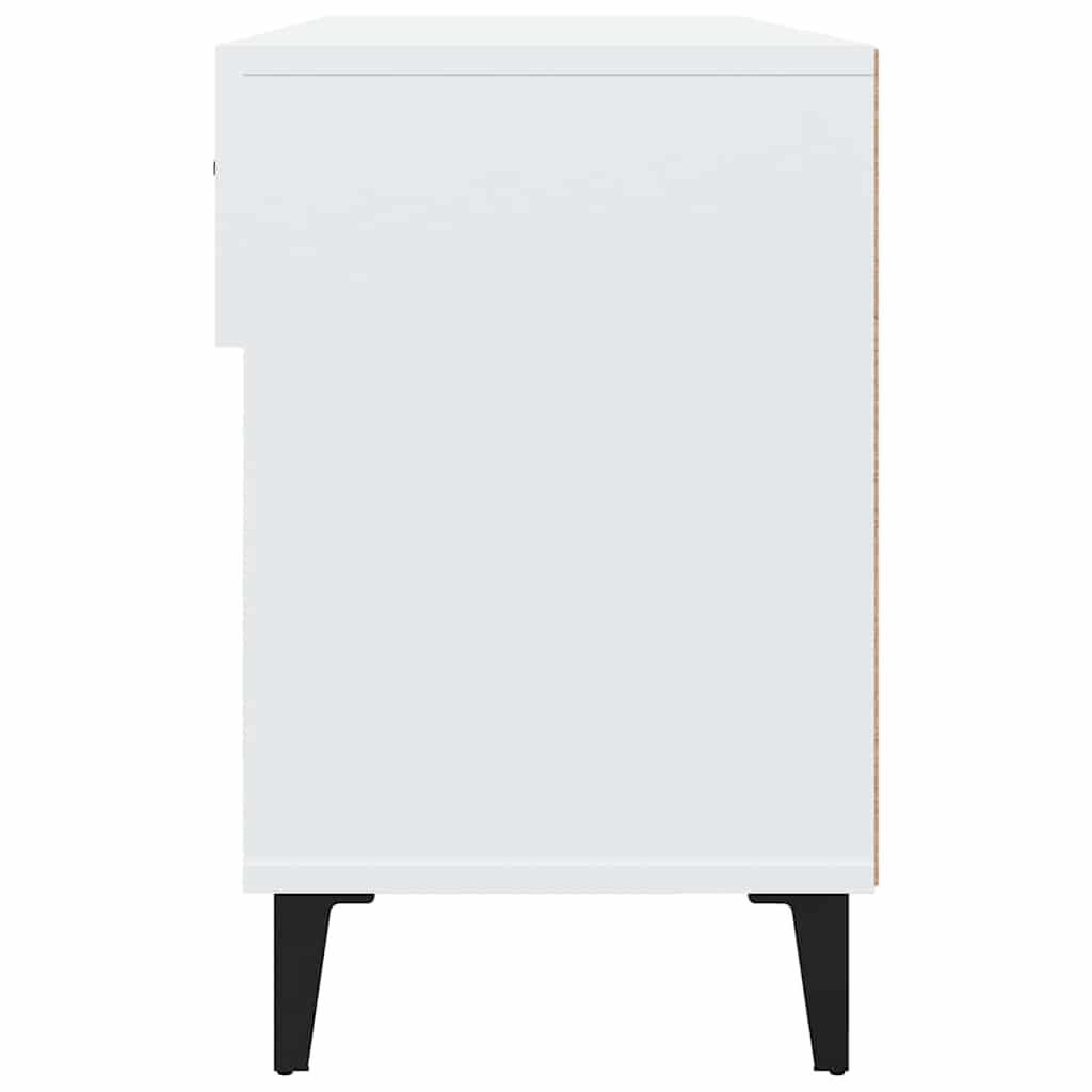 Shoe Cabinet 102x35x55 cm Engineered Wood White