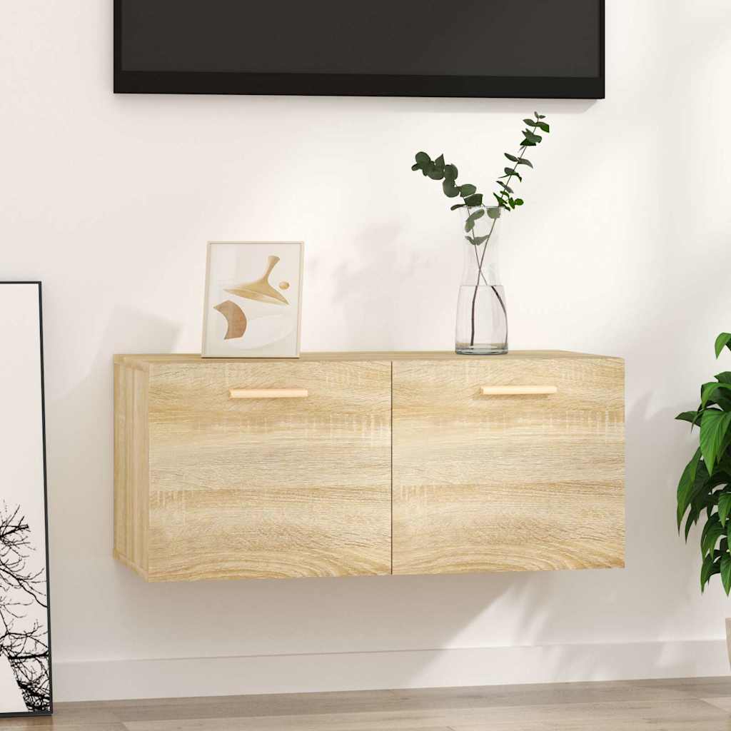 Wall Cabinet 80x35x36,5 cm Engineered Wood Sonoma oak