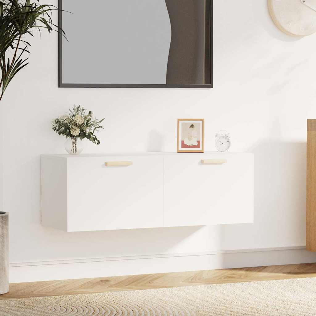 Wall Cabinet 100x36,5x35 cm Engineered Wood White