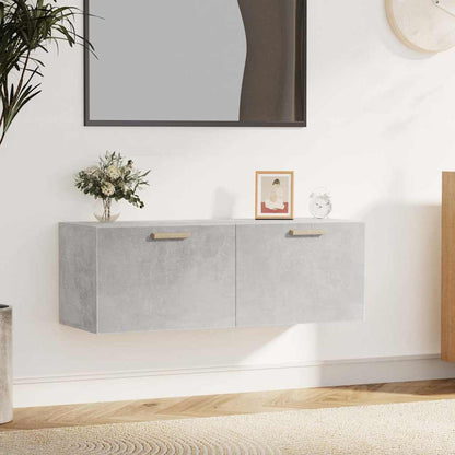 Wall Cabinet 100x36,5x35 cm Engineered Wood Concrete grey