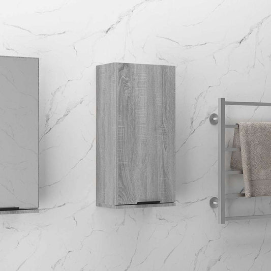 Wall-mounted Bathroom Cabinet 32x20x67 cm Grey sonoma
