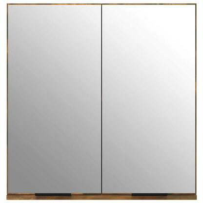 Bathroom Mirror Cabinet 64x20x67 cm Smoked oak