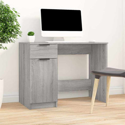 Desk 100x50x75 cm Engineered Wood Grey sonoma