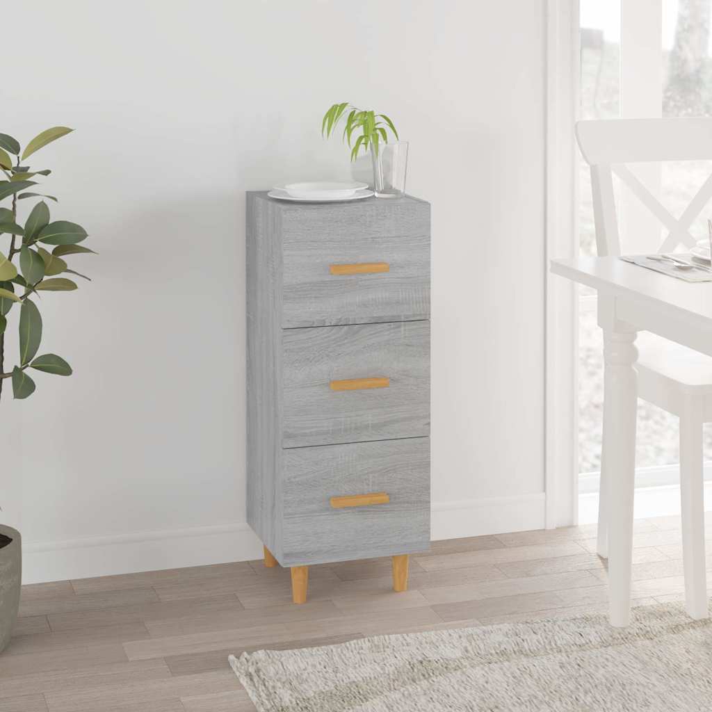Sideboard 34,5x34x90 cm Engineered Wood Grey sonoma