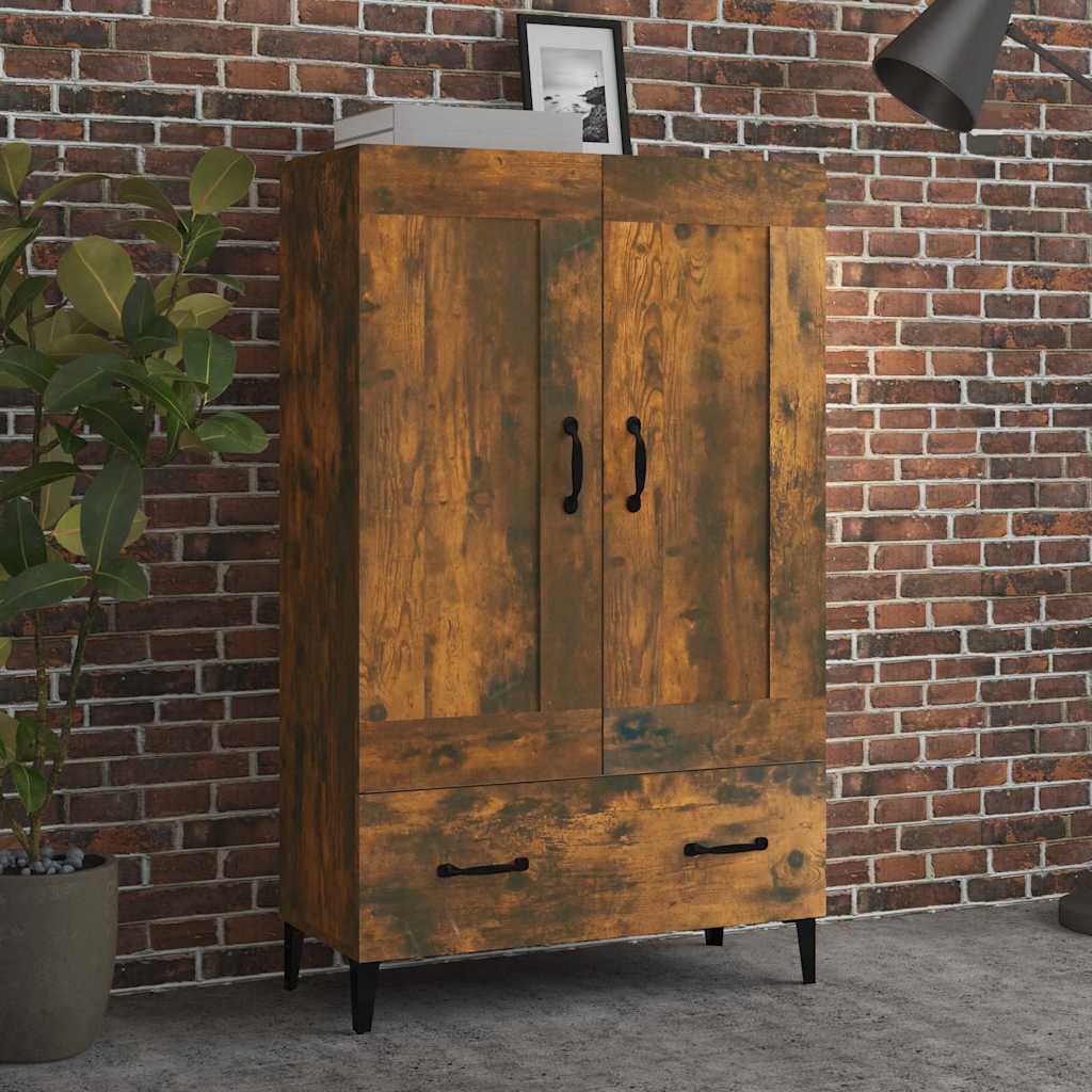 Highboard 70x31x115 cm Engineered Wood Smoked oak