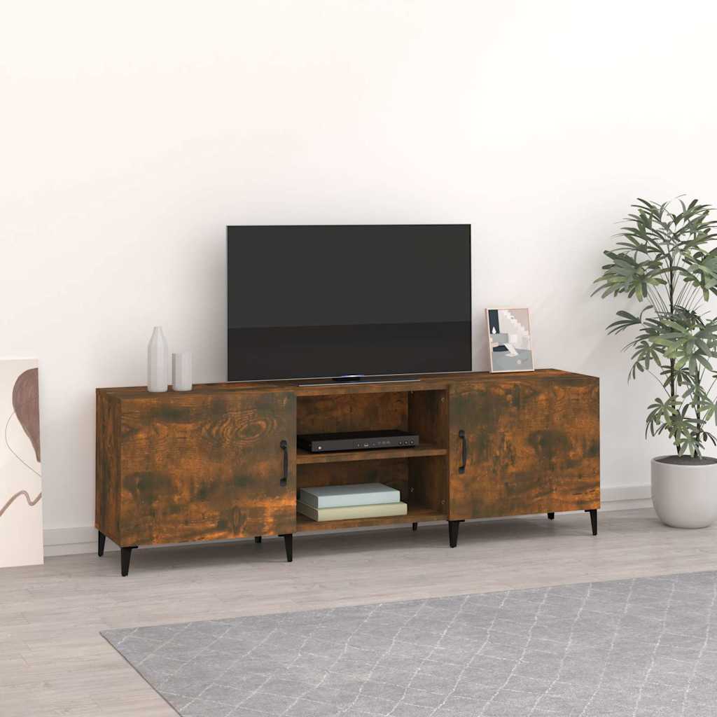 TV Cabinet 150x30x50 cm Engineered Wood Smoked Oak