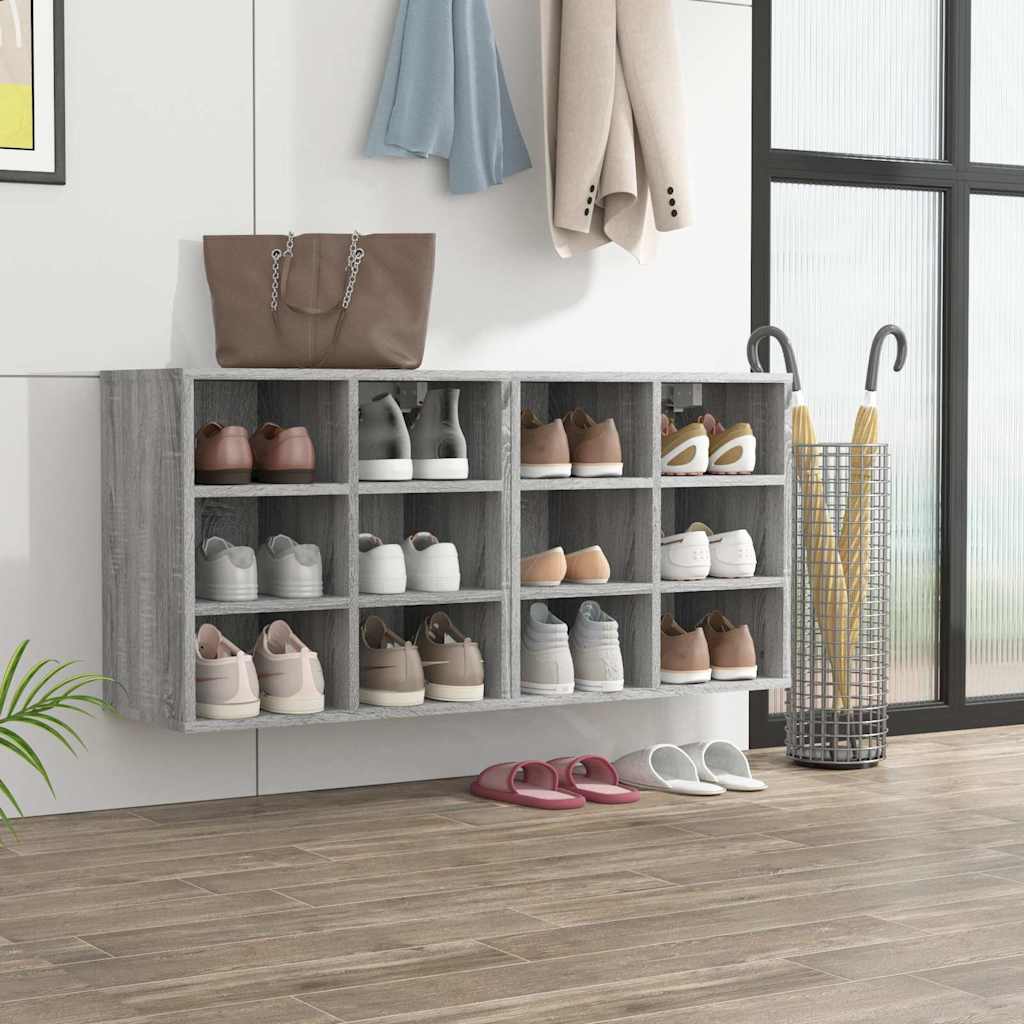 Shoe Cabinets 52.5x30x50 cm 2 pcs Grey sonoma