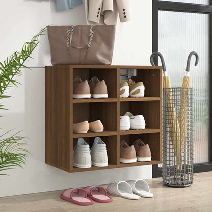 Shoe Cabinet 52.5x30x50 cm Width 52 cm Brown oak