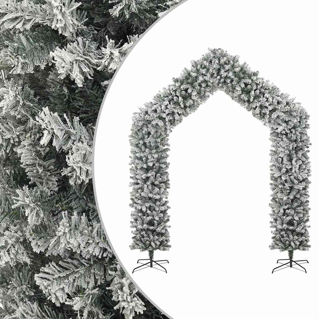 vidaXL Christmas Tree Arch with Flocked Snow 270 cm 1