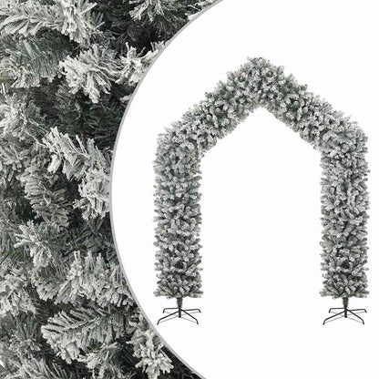 vidaXL Christmas Tree Arch with Flocked Snow 270 cm 1