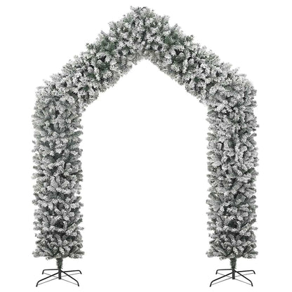 vidaXL Christmas Tree Arch with Flocked Snow 270 cm 2