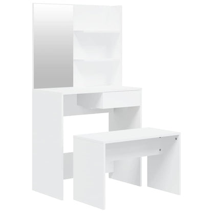 Dressing Table Set 74,5x40x141 cm White