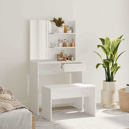 Dressing Table Set 74,5x40x141 cm White