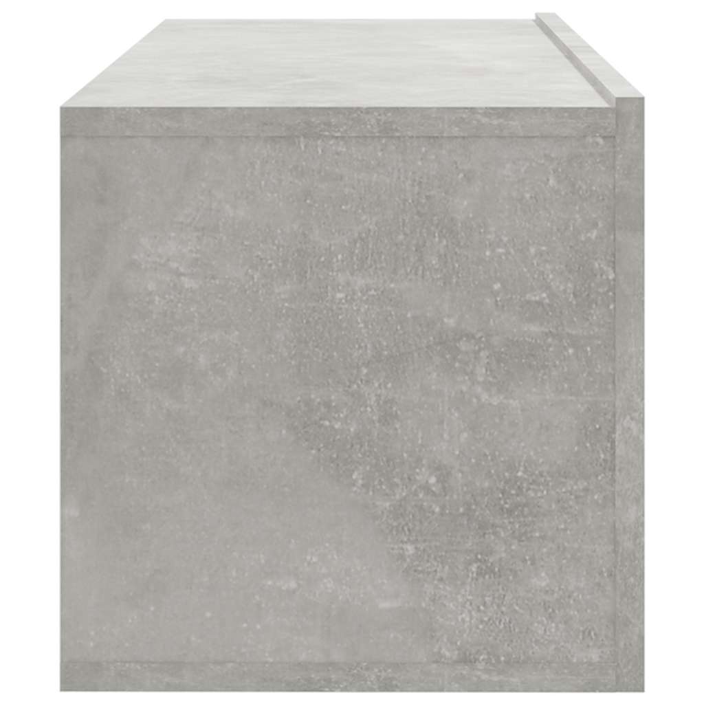 vidaXL 4 Piece Wall-mounted TV Cabinet Set Concrete Grey 100x30x30 cm 6