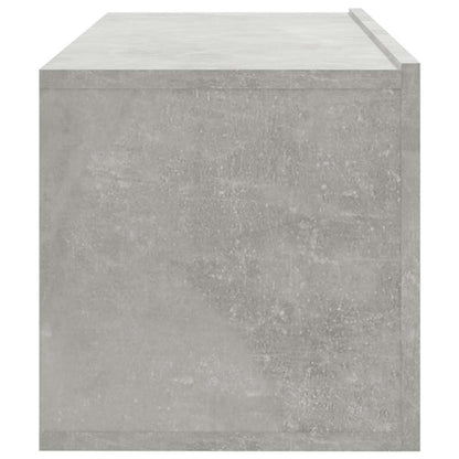 vidaXL 4 Piece Wall-mounted TV Cabinet Set Concrete Grey 100x30x30 cm 6