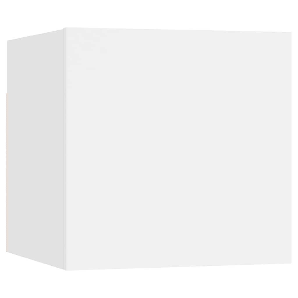 vidaXL 8 Piece TV Cabinet Set White Engineered Wood 6