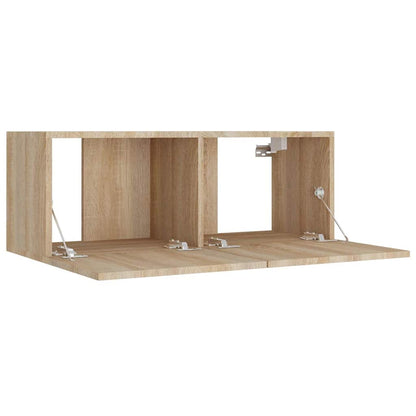 vidaXL 8 Piece TV Cabinet Set Sonoma Oak Engineered Wood 5