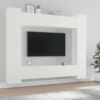 vidaXL TV Cabinet Set Engineered Wood