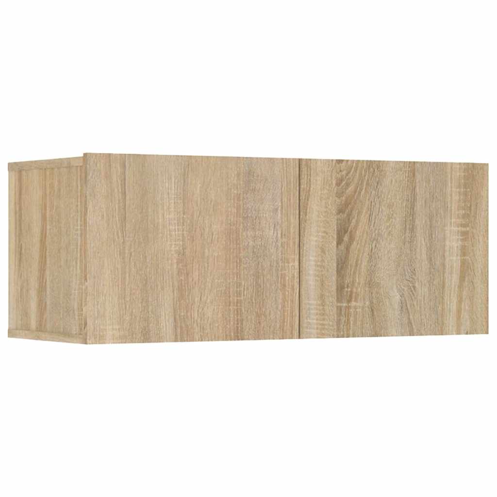 vidaXL 8 Piece TV Cabinet Set Sonoma Oak Engineered Wood 4