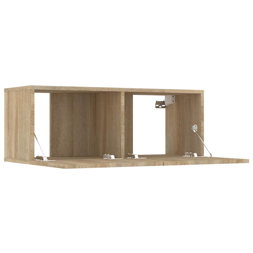 vidaXL 8 Piece TV Cabinet Set Sonoma Oak Engineered Wood 5