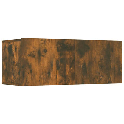 vidaXL 8 Piece TV Cabinet Set Smoked Oak Engineered Wood 4