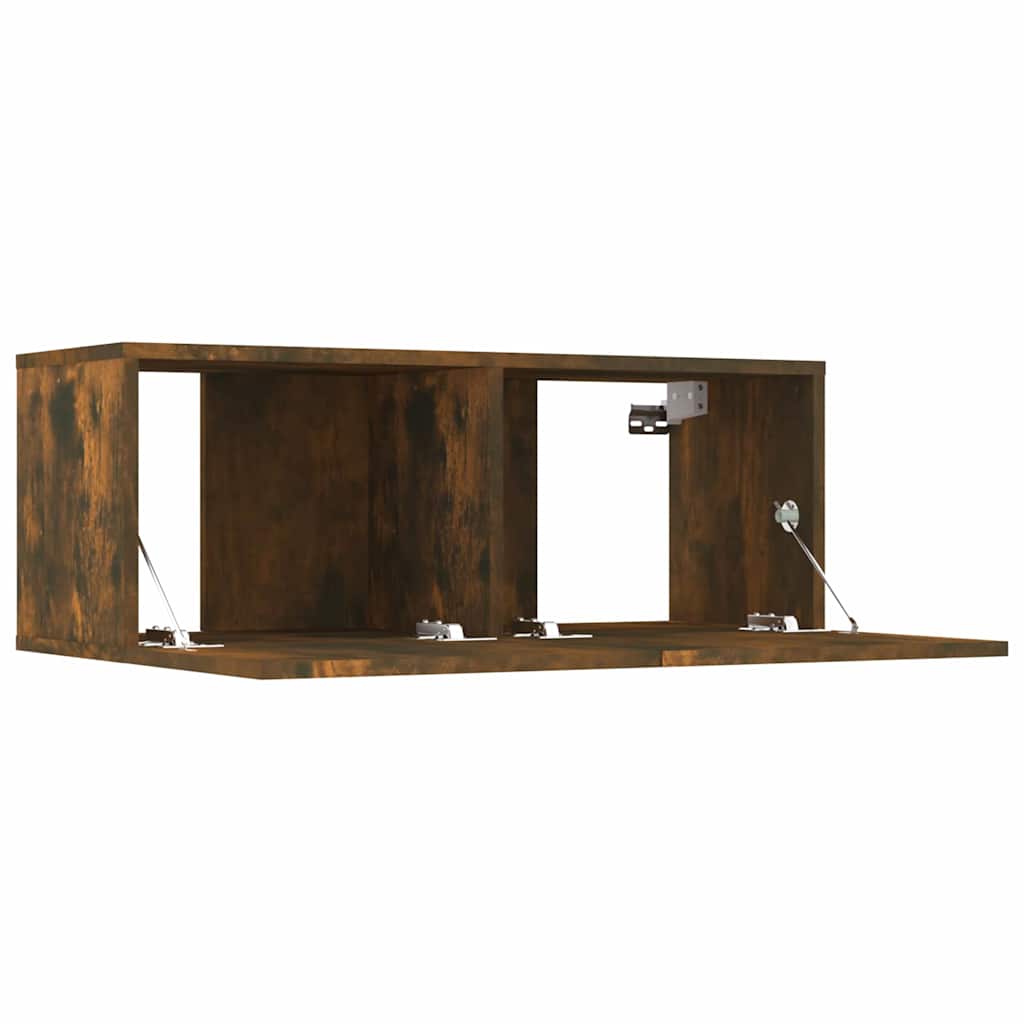 vidaXL 8 Piece TV Cabinet Set Smoked Oak Engineered Wood 5