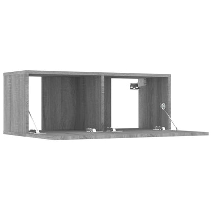 vidaXL 8 Piece TV Cabinet Set Grey Sonoma Engineered Wood 5