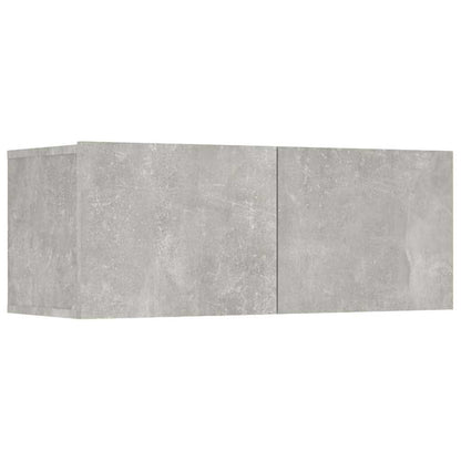 vidaXL 8 Piece TV Cabinet Set Concrete Grey Engineered Wood 4