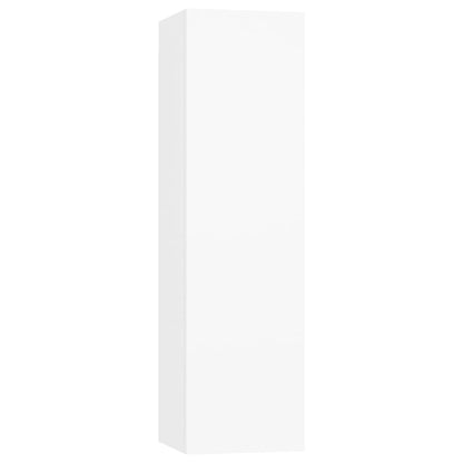 vidaXL 3 Piece TV Cabinet Set White Engineered Wood 6