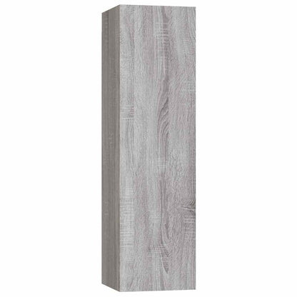 vidaXL 3 Piece TV Cabinet Set Grey Sonoma Engineered Wood 6