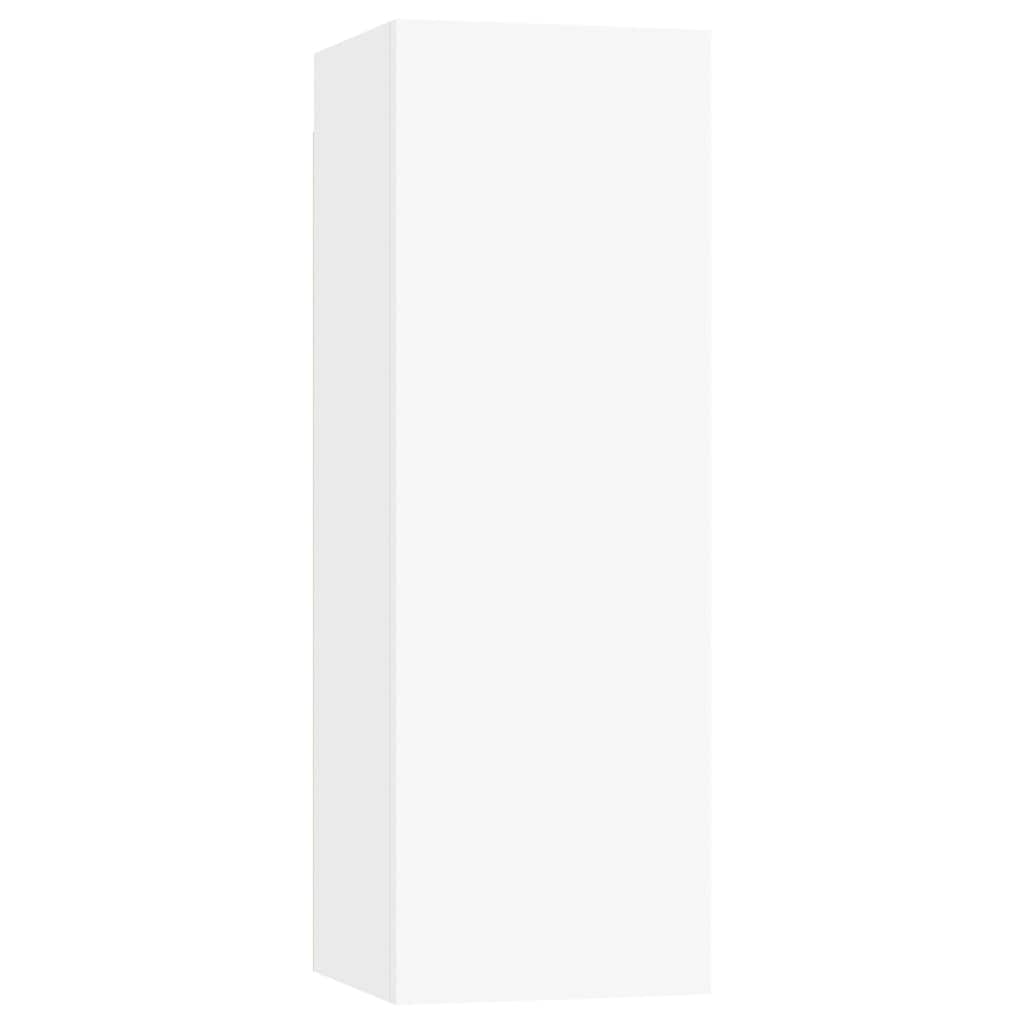vidaXL 6 Piece TV Cabinet Set White Engineered Wood 5