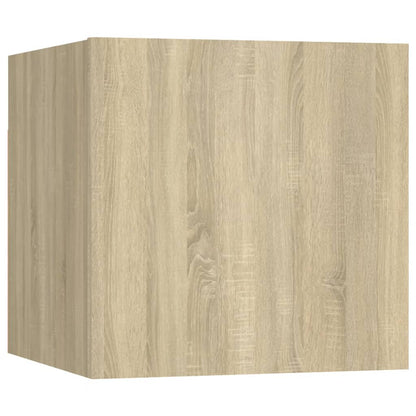 vidaXL 8 Piece TV Cabinet Set Sonoma Oak Engineered Wood 6