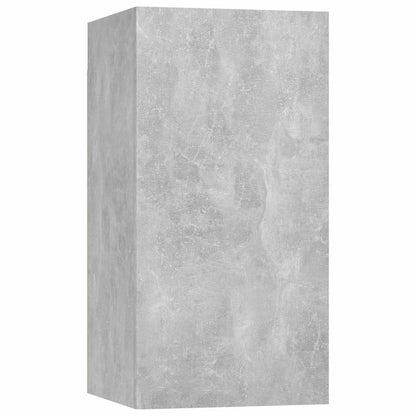 vidaXL 6 Piece TV Cabinet Set Concrete Grey Engineered Wood 5