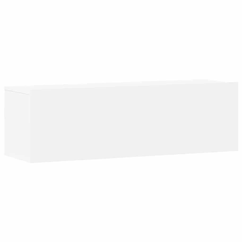 vidaXL 3 Piece TV Cabinet Set White Engineered Wood 5