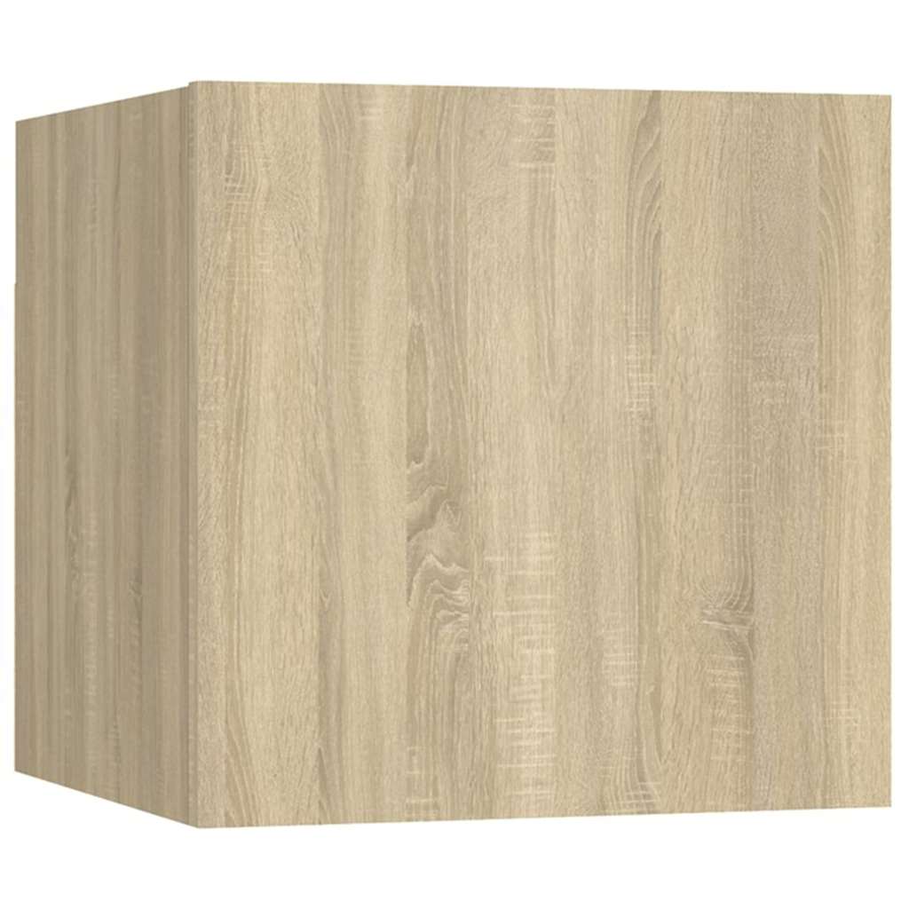 vidaXL 8 Piece TV Cabinet Set Sonoma Oak Engineered Wood 4