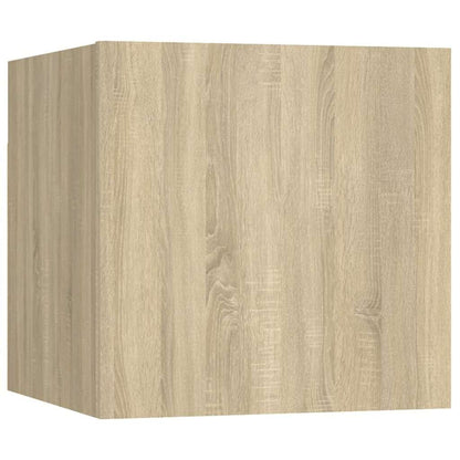 vidaXL 8 Piece TV Cabinet Set Sonoma Oak Engineered Wood 4