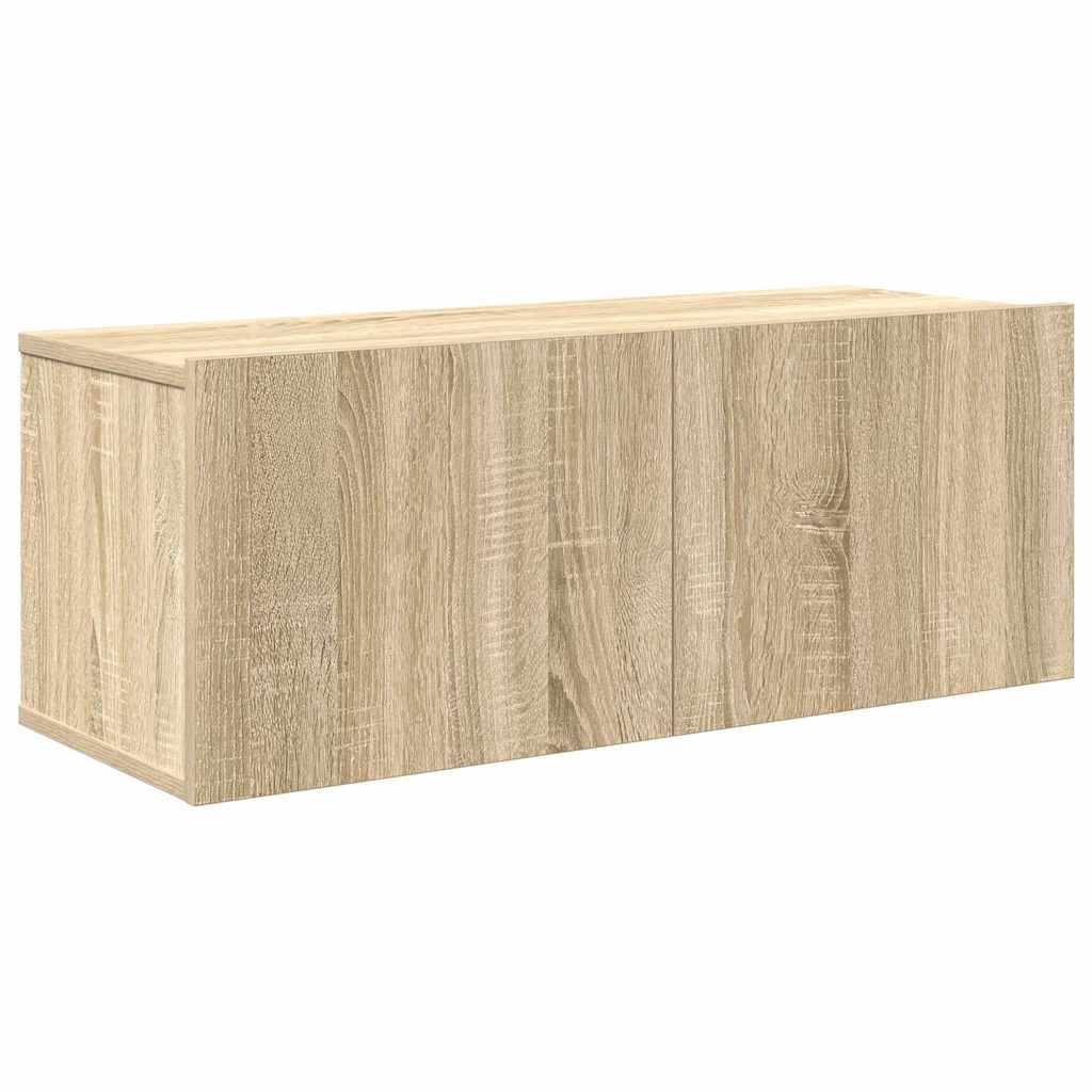 vidaXL 7 Piece TV Cabinet Set Sonoma Oak Engineered Wood 4